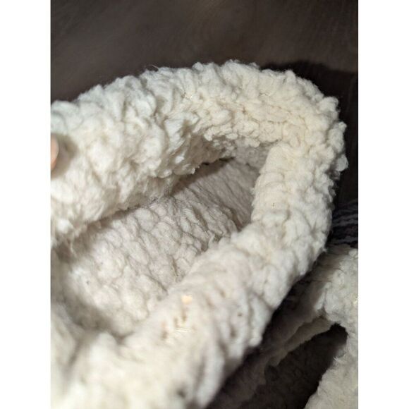 Women's Pink and Grey Cozy Slippers,House Shoes Hard Soles Sz 36 / 37 - Picture 3 of 9